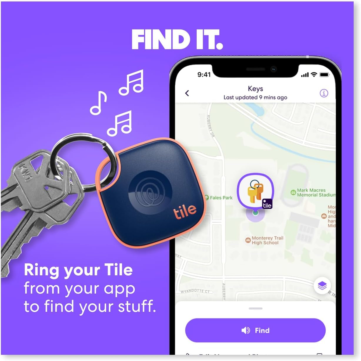 by Life360 Mate - Bluetooth Tracker, Keys Finder and Item Locator for Keys, Bags and More. Phone Finder. Both Ios and Android Compatible. 2-Pack (Black/White)