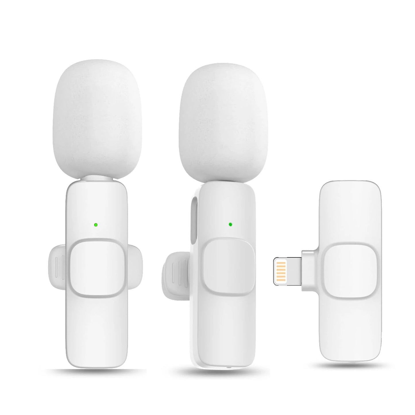 K60 New Wireless Lavalier Microphone Portable Audio Video Recording Mini Mic for Iphone Android Live Broadcast Gaming Phone Mic