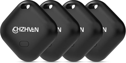 Luggage Tracker, Key Finder Tag 4 Pack Air Tracker, Works with Apple Find My (Ios Only), Water-Resistant, Bluetooth Item Finder for Bags, Luggage, Backpack,Replaceable Battery