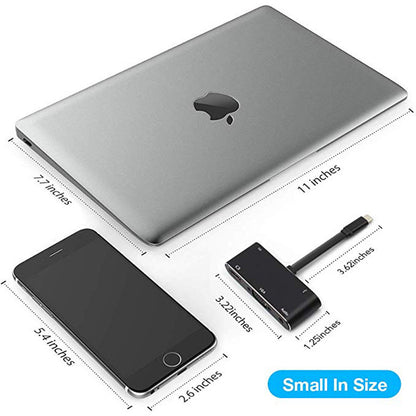 Type-C to HDMI VGA 5-In-1 HD Dual Display Converter